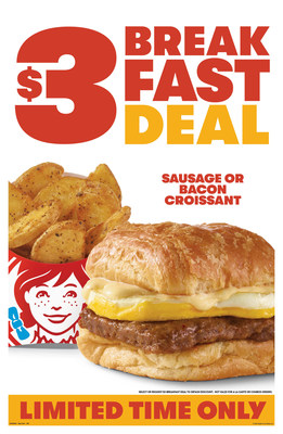 Rise and shine breakfast fans. Wendy’s $3 Breakfast Deal is here!