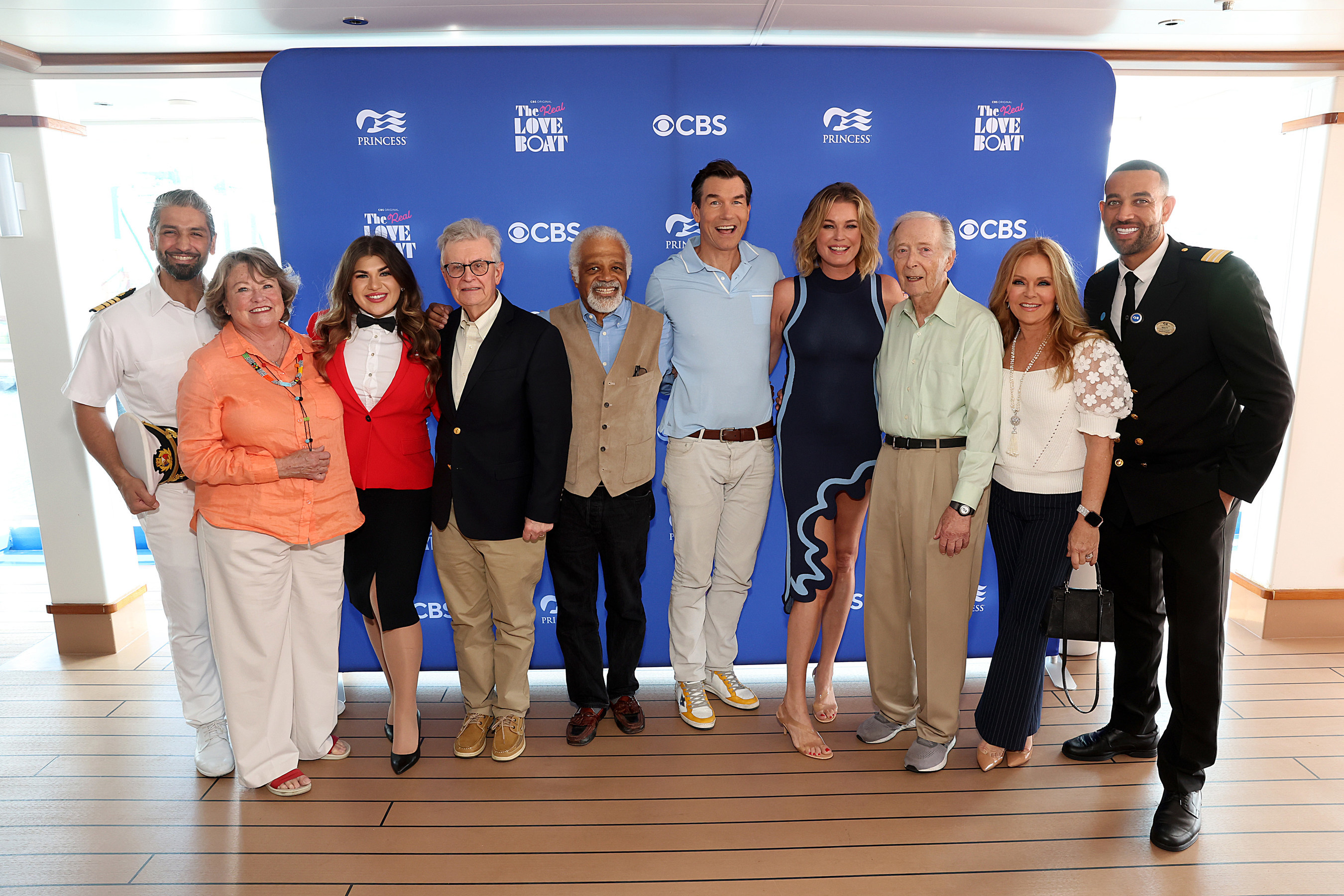 The Original Cast of “The Love Boat” meets “The Real Love Boat” hosts and crew onboard Discovery Princess at the Port of Los Angeles (Image at LateCruiseNews.com - October 2022)