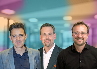 Key profiles from left, Daan De Wever CEO Dstny, Markus Hendrich CEO ecotel, Dr. Andreas Bahr, CEO easybell