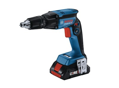 Bosch Power Tools introduces the new GTB18V-45 18V Brushless 1/4-inch Hex Screwgun, with XTEND Drive providing increased runtime and less noise, ready to accomplish the toughest of dry wall tasks.