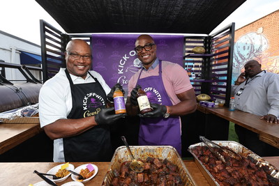 NFL Legends Bo Jackson and DeMarcus Ware team up with Crown Royal at the Southern Smoke Festival to host the ultimate cook off challenge supporting hospitality workers.