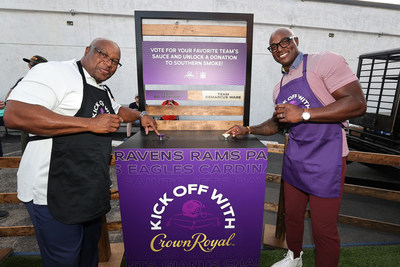 Bo and DeMarcus encouraged festival goers to get in on the competition by voting for their favorite Crown Royal-infused BBQ recipe.