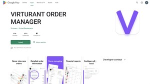 VIRTURANT LAUNCHES VIRTUAL RESTAURANT ORDER MANAGER ON GOOGLE APP STORE