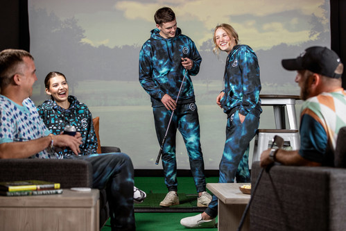 Carl's Off-Course Collection is the very first line of athleisure wear designed specifically for indoor golfers.