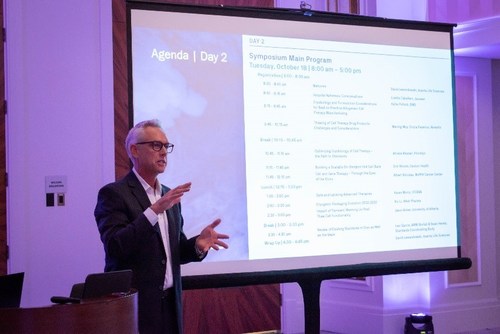 David Lewandowski, Director, Business Development for Cell and Gene Therapy at Azenta speaks at the symposium