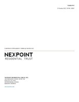 NEXPOINT RESIDENTIAL TRUST, INC. REPORTS THIRD QUARTER 2022 RESULTS