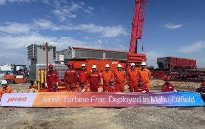 Unité de fracturation à turbine Apollo de Jereh déployée avec succès dans le champ pétrolifère de Mahu 
