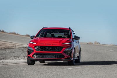 The Hyundai Kona is photographed in California City, Calif., on August 10, 2021.