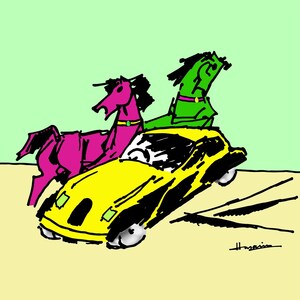 DualPower™ NFT MF Husain fine art mint by LNMH