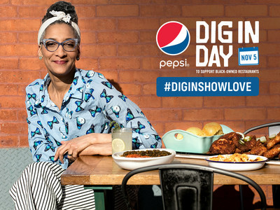 Pepsi Dig In is teaming up with Carla Hall to announce the return of Pepsi Dig In Day on November 5th to rally Americans to celebrate and patronize local Black-owned restaurants. Image credit: Melissa Horn.