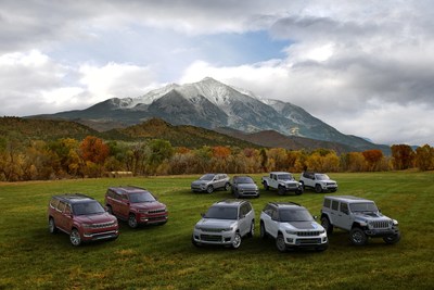 2023 lineup of Wagoneer SUVs and Jeep® brand truck and SUVs