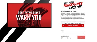 Ordering is now open for the 2023 Dodge Challenger and Dodge Charger. Dodge is also launching a new Horsepower Locator online tool to help Brotherhood of Muscle members make the “Last Call” for the model of their choice as the brand marks the end of the two iconic vehicles in their current forms.