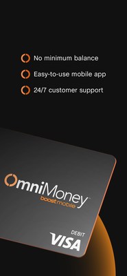 OmniMoney by Boost Mobile app debit card