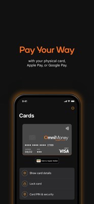 OmniMoney by Boost Mobile digital wallet with Apple Pay or Google Pay