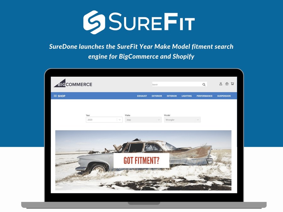 SureDone Launches SureFit Year, Make and Model Search Engine for BigCommerce and Shopify - Vimarsana News
