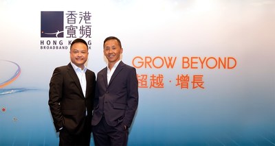 HKBN announced resilient FY22 growth across all business fronts. (From right) Co-Owner and Executive Vice-chairman William Yeung, and Co-Owner-to-be and CEO – Enterprise Solutions William Ho.