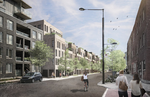 La sortie de terre du nouveau projet immobilier Mellem Montréal: un projet phare pour la trame urbaine du Centre-Sud (Groupe CNW/Maître Carré)