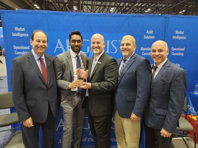 Pictured left to right Alerion Aviation and ARGUS
Richard Ziskind CCO Alerion, Suran Wijayawardana, COO Alerion, Mike McCready, President ARGUS Bob Seidel, CEO Alerion Ron Cinnella, CFO Alerion
