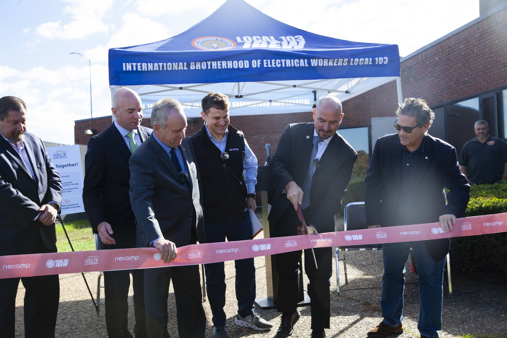 Nexamp and IBEW Local 103 Partner on Solar and Energy Storage System - Vimarsana News