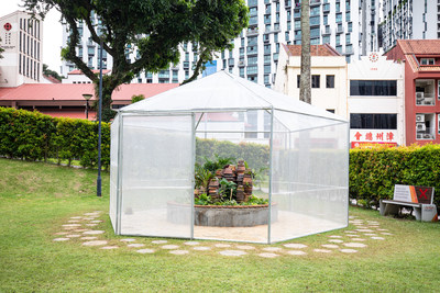 Trevor Yeung's The Pavilion of Regret (2022) at Yan Kit Playfield. Image courtesy of Singapore Art Museum. (PRNewsfoto/Singapore Art Museum (SAM))