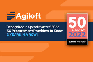 Agiloft is Recognized as a 'Vendor to Know' by Spend Matters for Third Consecutive Year