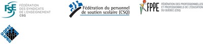 Logos FSE-CSQ, FPSS-CSQ, FPPE-CSQ, APEQ-QPAT (Groupe CNW/Fdration du personnel de soutien scolaire (FPSS-CSQ))
