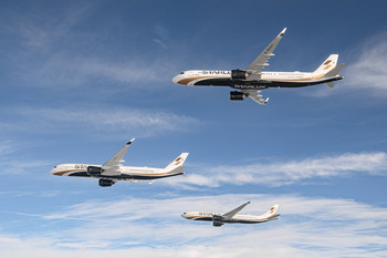 Pour commémorer la première livraison de l'A350-900 par STARLUX, ainsi que l'union de trois modèles de vol Airbus : l'A321neo, l'A330neo et l'A350-900 dans sa flotte, STARLUX s'est associé à Airbus et à l'équipe de production professionnelle Master Films pour tester Airbus vols comme une opportunité de vidéo air-air.Pour les trois modèles en vol.