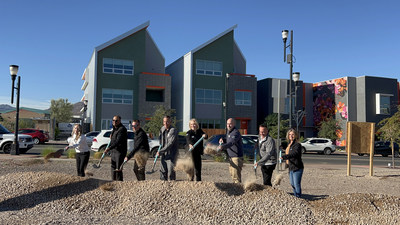 Lennar celebrates the groundbreaking of Aqua, a new community of townhomes located across the street from the popular Henderson Water Street District, just 14 miles southeast of the Las Vegas strip. The new townhome community is anticipated to open in Fall 2023.