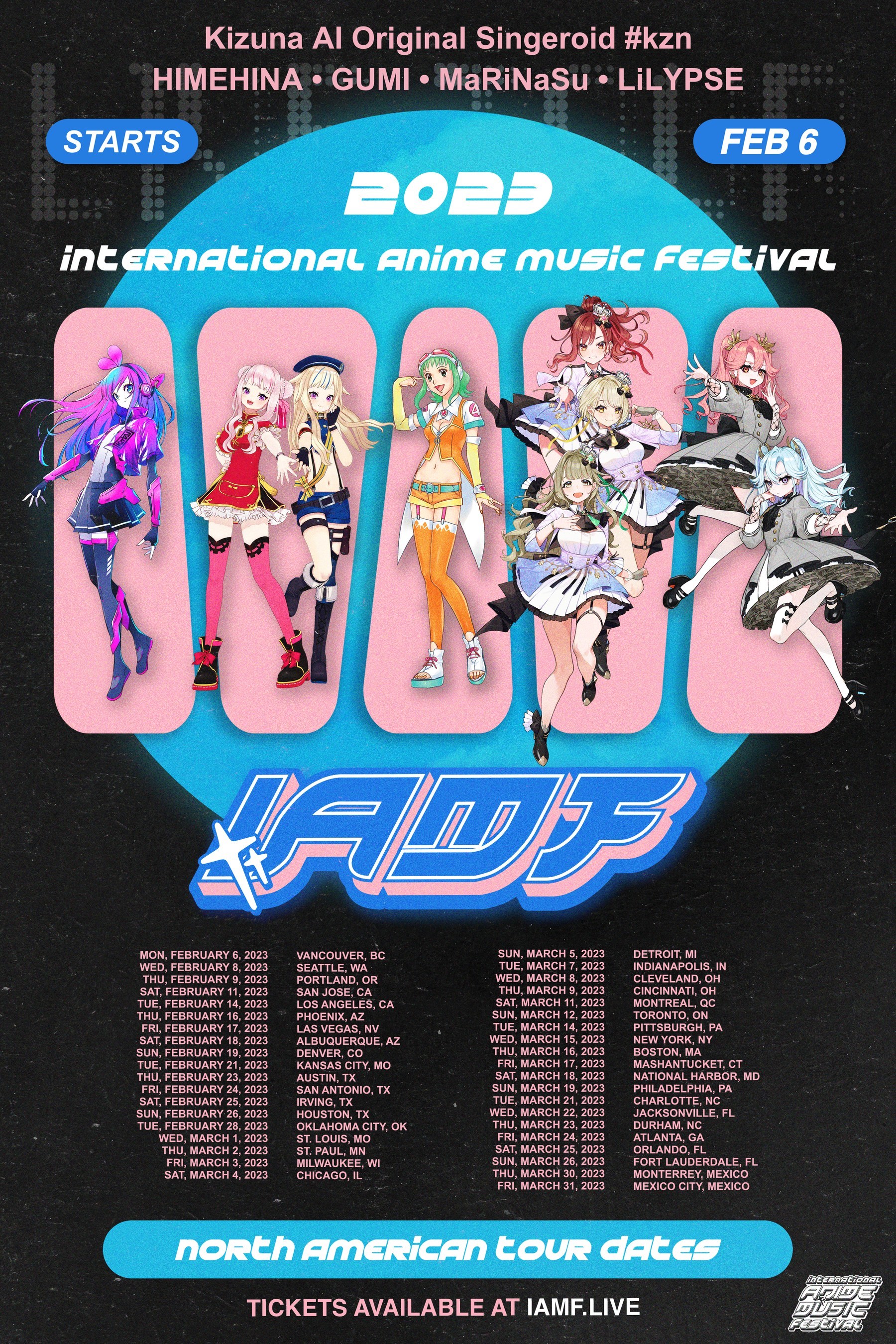 INTERNATIONAL ANIME MUSIC FESTIVAL ANNOUNCES 2023 NORTH AMERICAN TOUR