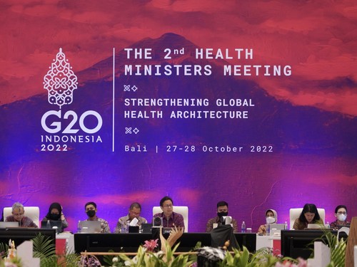 Reunião de Ministros da Saúde do G20 produziu ações-chave para fortalecer a arquitetura global da saúde (PRNewsfoto/The Indonesian Ministry of Health)