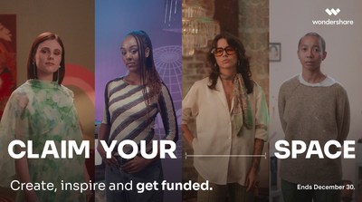 Wondershare's Claim Your Space Campaign Amplifies the Voices of Women — Tell your Story to Inspire and Get Funded.