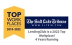 The Salt Lake Tribune Ranks LendingClub in Top 10 on Utah Top Workplaces 2022 Award List