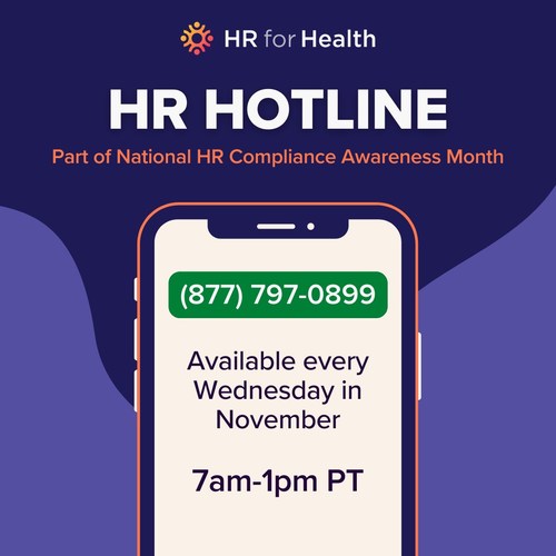 HR for Health HR Hotline