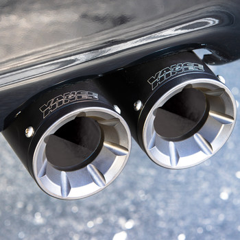 The Vance & Hines HoleShot Series Cat-Back Performance Exhaust System for popular truck models will feature options including the Eliminator tip, inspired by Vance & Hines four decades of prominence in motorcycle racing.