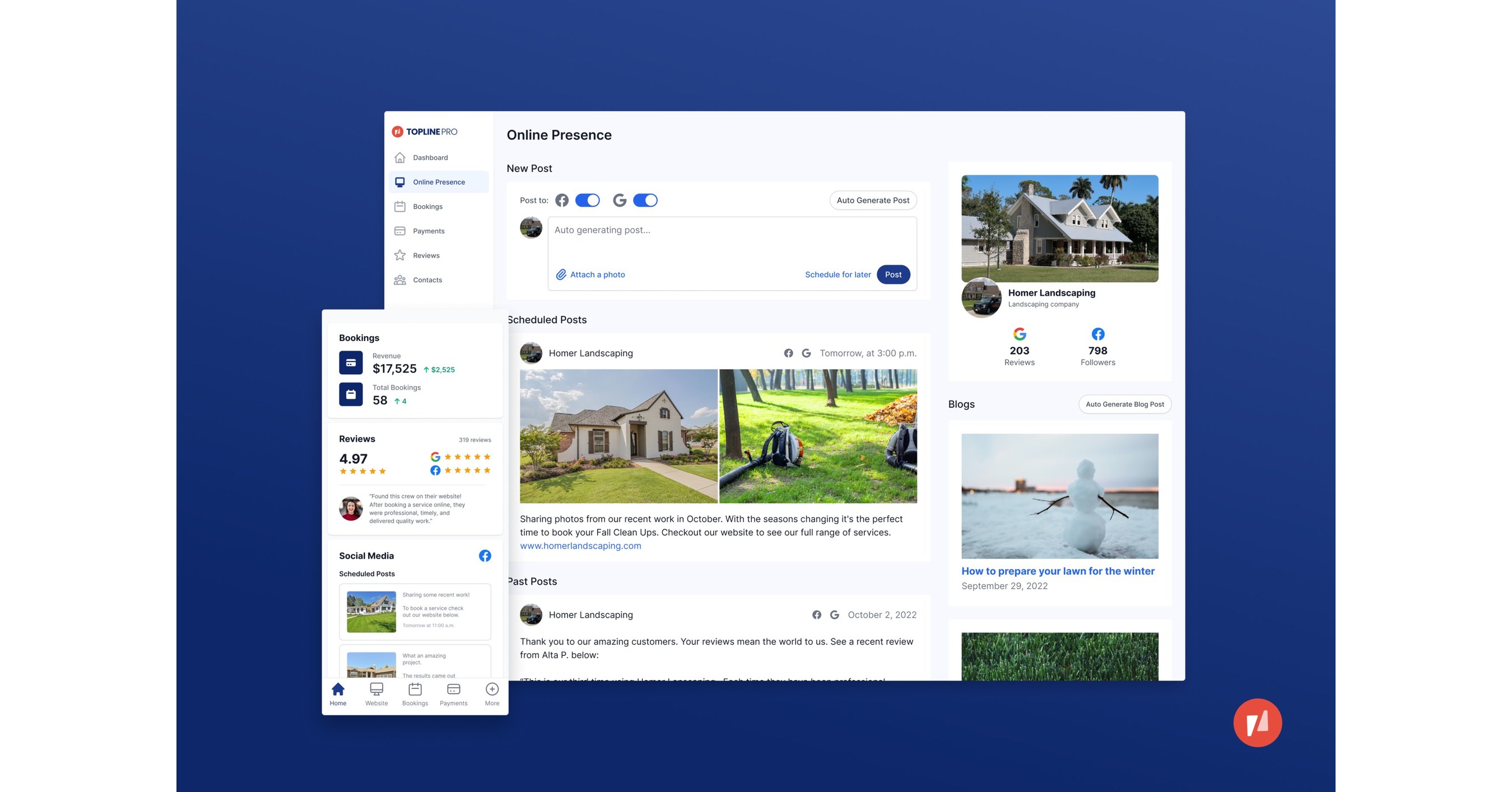 TOPLINE PRO, "THE AI POWERED SHOPIFY FOR HOME SERVICES," ANNOUNCES 5M IN SEED FUNDING
