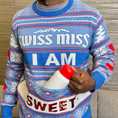 Swiss Miss Hot Cocoa, a brand of Conagra Brands, Inc. (NYSE: CAG), is back for the second year in a row with the best sweater of the season. This year’s festive sweater is designed with a reversible sequin pattern. Starting on November 3rd, you can purchase the limited-edition Swiss Miss Holiday Sweaters on UglyChristmasSweater.com for $59.95. The sweaters range in sizes from S – 3X.