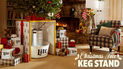 Nothing brings Christmas cheer like a great-tasting beer, and this year, Miller Lite is bringing you the taste that can be tapped straight from your tree with the Miller Lite Christmas Tree Keg Stand, perfect for keeping your tree fresh and beer cold.