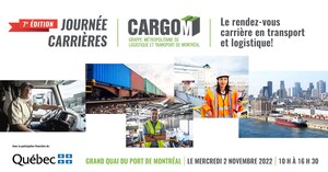 AVIS DE CONVOCATION AUX MÉDIAS - CargoM invite les médias à la 7e édition de sa Journée carrières en transport et logistique