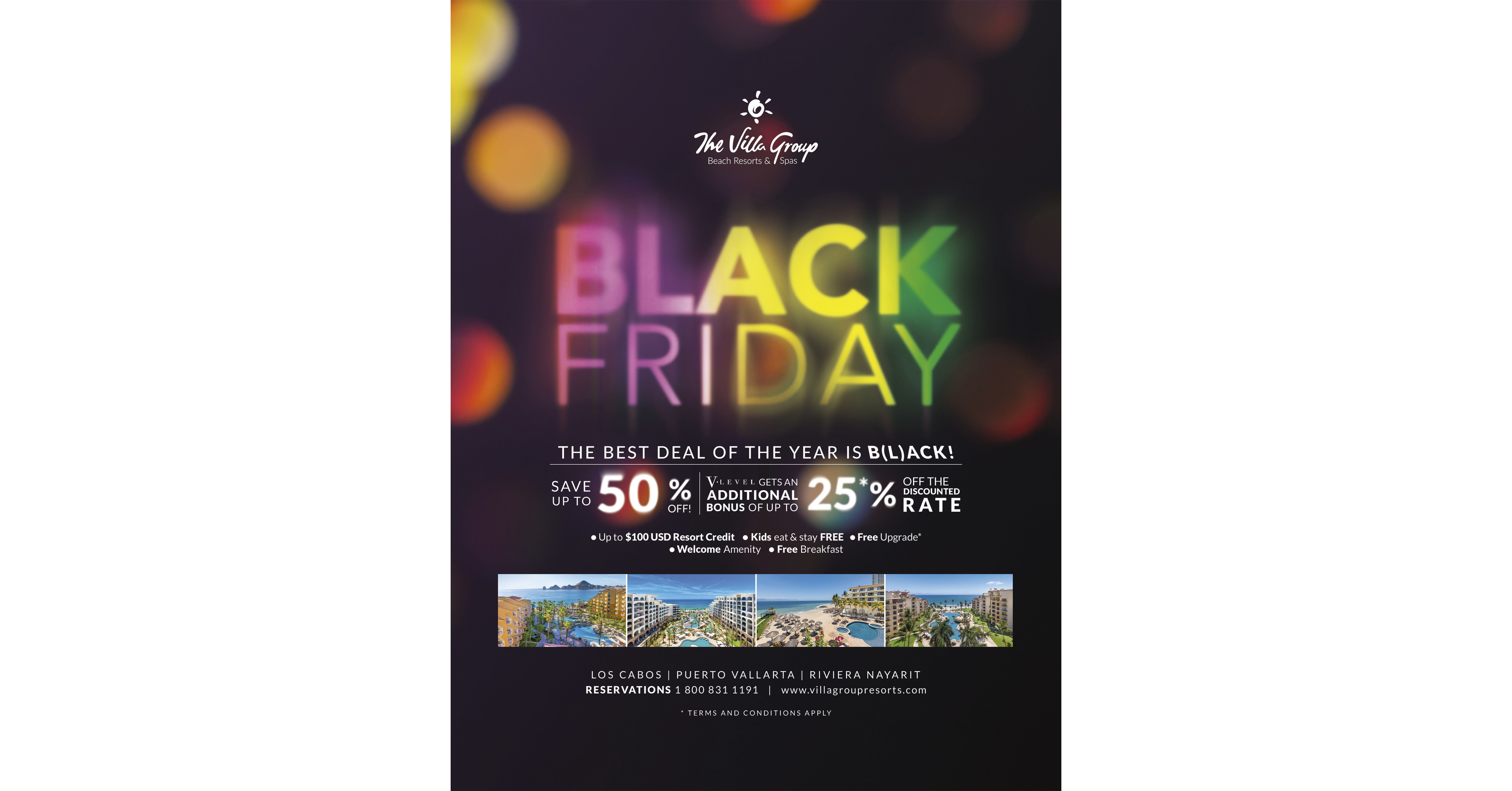 The Villa Group Beach Resorts & Spas Celebrate Black Friday Throughout November With Discounts on Luxury Vacations
