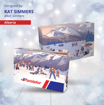 Alberta artist featured on Purolator limited-edition holiday box