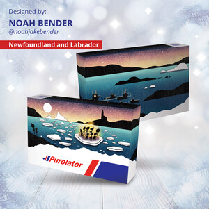 Newfoundland and Labrador artist featured on Purolator limited-edition holiday box