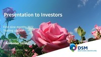 DSM presentation to investors - Q3 2022