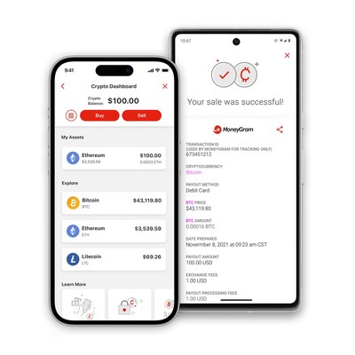 MoneyGram Introduces New Crypto Service Enabling Customers to Buy, Sell and Hold Cryptocurrency via the MoneyGram App
