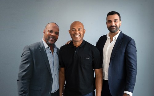 Baseball United, Inc owners, from L to R: Barry Larkin, Mariano Rivera, and Kash Shaikh (CEO).