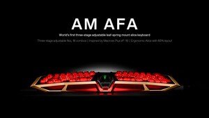 Angry Miao launches AM AFA, the world's first Alice keyboard with 3-stage adjustable leaf-spring mount
