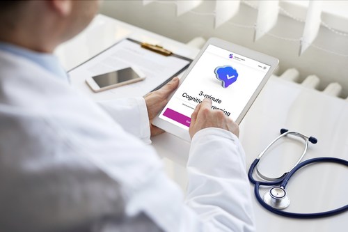 Neurotrack's digital exam enables providers, for the first time ever, to quickly scan brain health during annual wellness visits