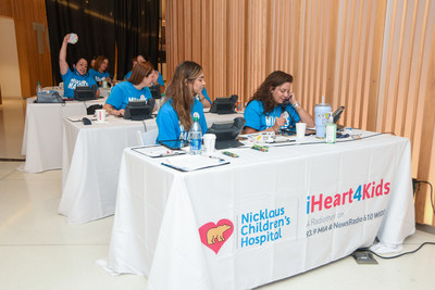 Miracle Makers answer calls during the 2nd annual iHeart4Kids Radiothon in support of Nicklaus Children's Hospital.