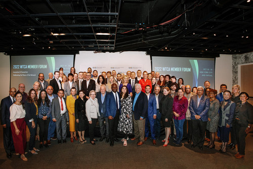 Participants au Forum des membres WTCA 2022 qui s'est tenu à New York et virtuellement du 23 au 25 octobre 2022. Crédit photo : April Renae Photography.