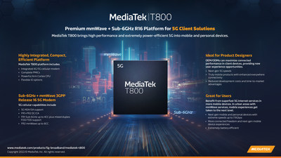 MediaTek T800 5G Modem