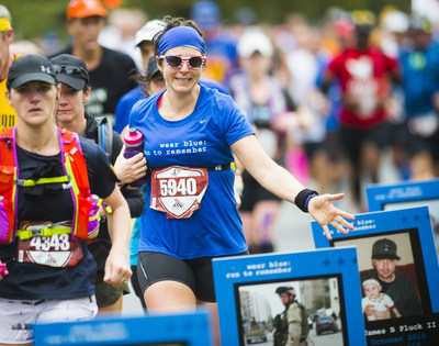 wear blue: run to remember at the 2015 Marine Corps Marathon. 
Ingrid Barrentine/ wear blue: run to remember